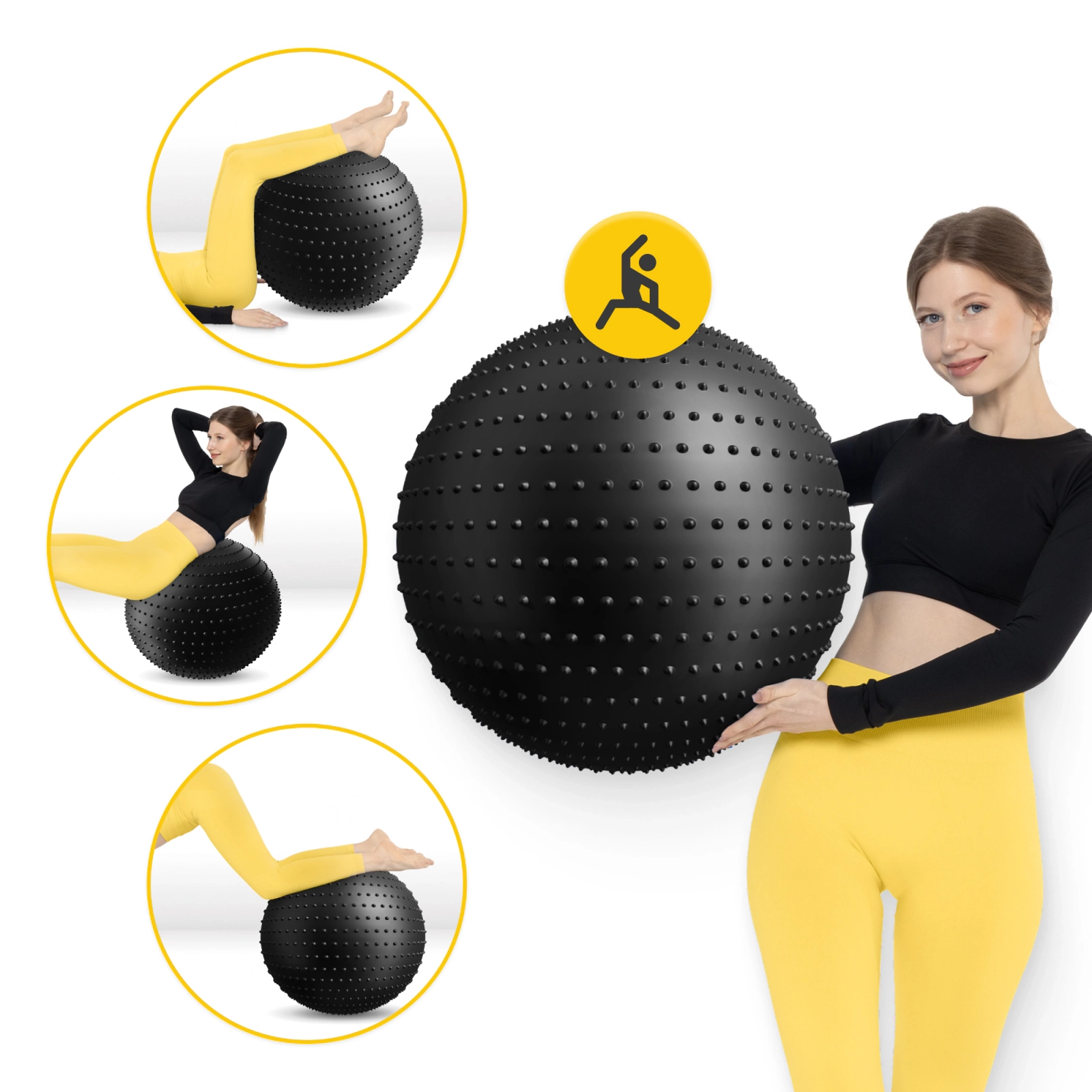 pilka gimnastyczna dmuchana do rehabilitacji 