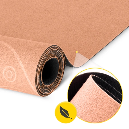 Velúros jóga- és tornaszőnyeg, 1,5 mm, narancssárga