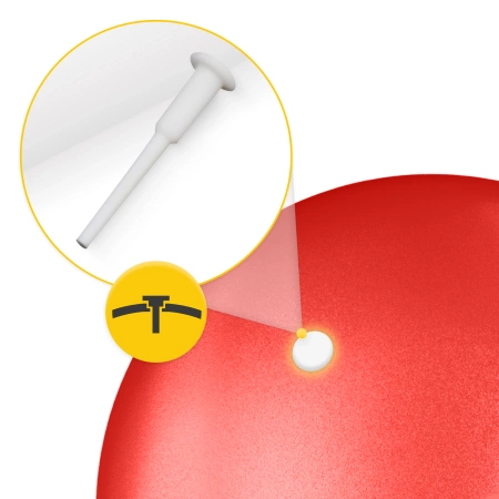 Pilates labda, 22 cm, piros