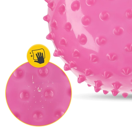 Tüskés rehabilitációs labda, 20 cm, rózsaszín