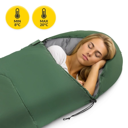 Mountain Goat STANDARD múmia fazonú hálózsák, khaki