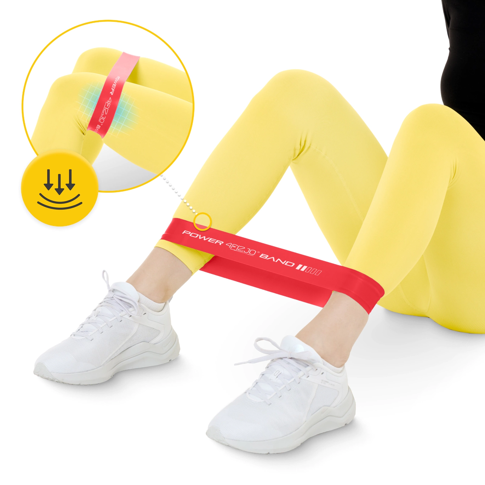 guma mini band czerwona lekka