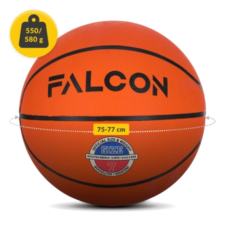 Falcon kosárlabda, 7-es méret, narancssárga
