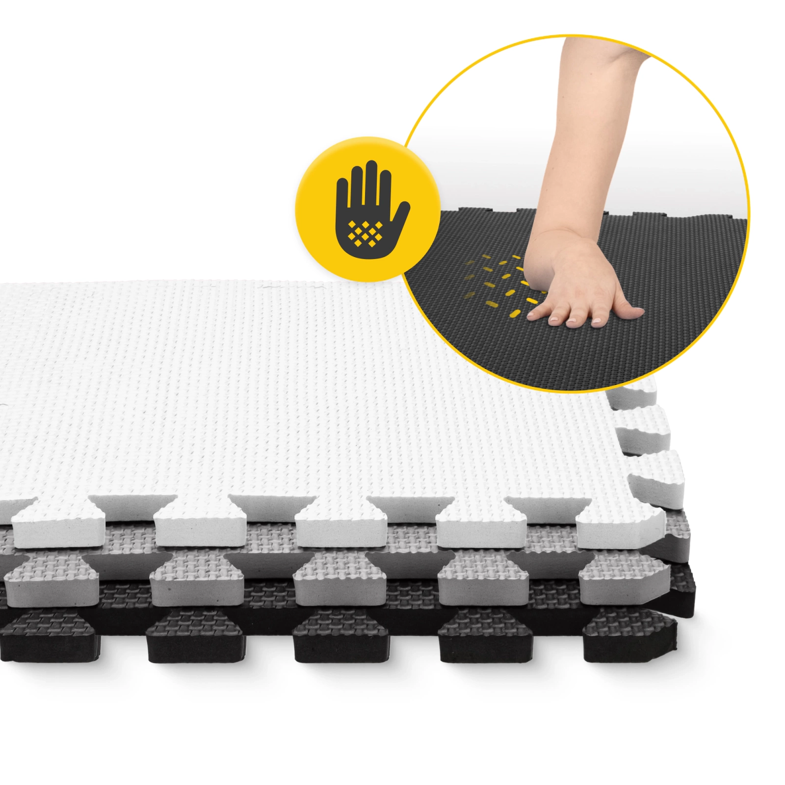 MATA PIANKOWA PUZZLE MATA EDUKACYJNA 90x90cm 9szt. Wiek dziecka 3 m +