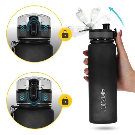 Sportkulacs, 650 ml, fekete