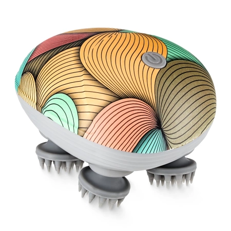 Vízálló, többszínű elektromos fejmasszírozó