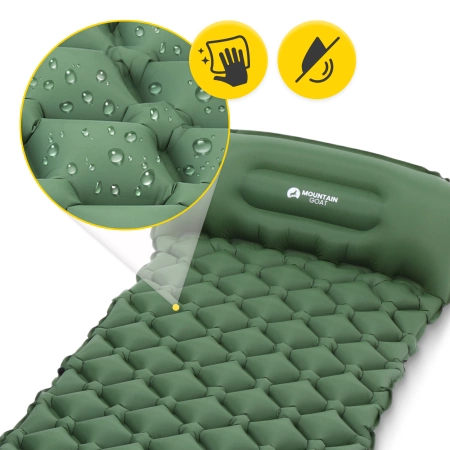 Mountain Goat egyszemélyes önfelfújódó túramatrac, khaki