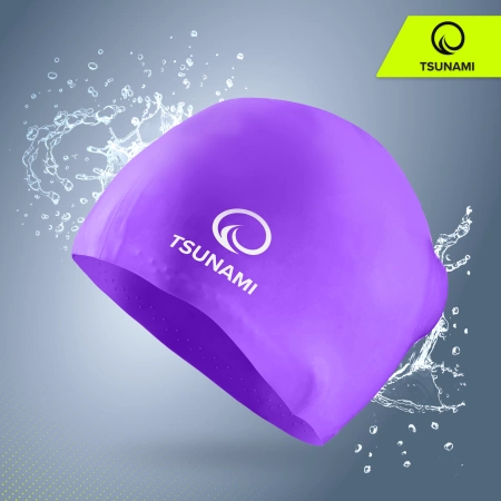 TSUNAMI unisex úszósapka, lila