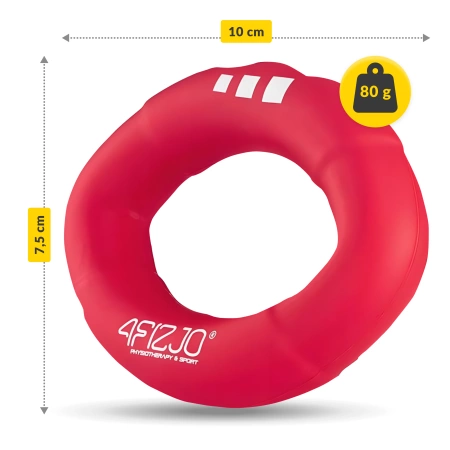 Szilikon kézerősítő, piros