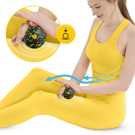 EPP masszázs labda, 8 cm, sárga