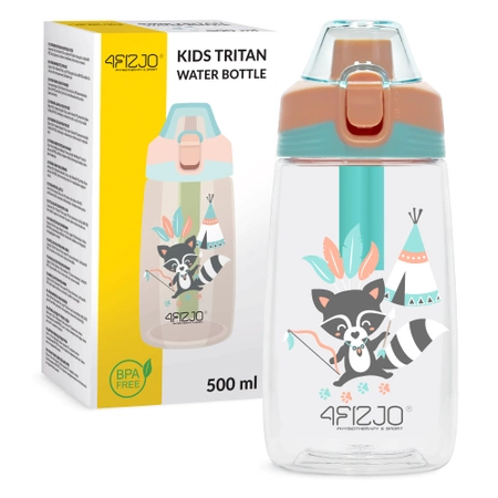 Gyerek kulacs, mosómedvés minta, 550 ml