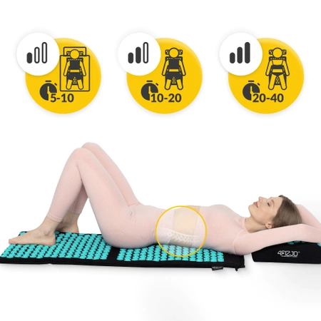 ERGO akupresszúrás matrac párnával, XL, kék