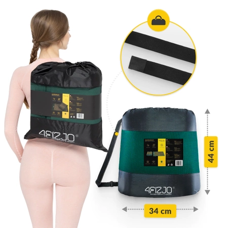 ERGO akupresszúrás matrac párnával, zöld