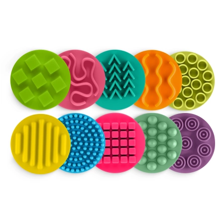 Érzékszervi korongok gyerekeknek, 10 cm, 10 darabos készlet