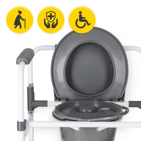 Zuhanyzószék háttámlával és kartámasszal