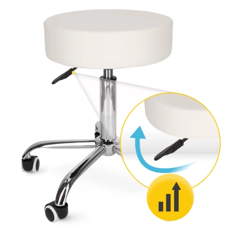 PURE forgó masszázsszék, fehér