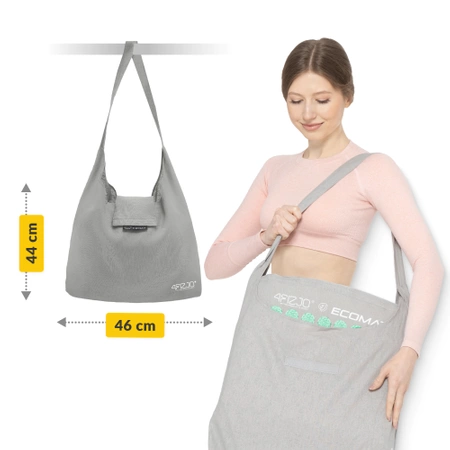 ECO akupresszúrás matrac hajdina és kókusz töltettel, türkizkék