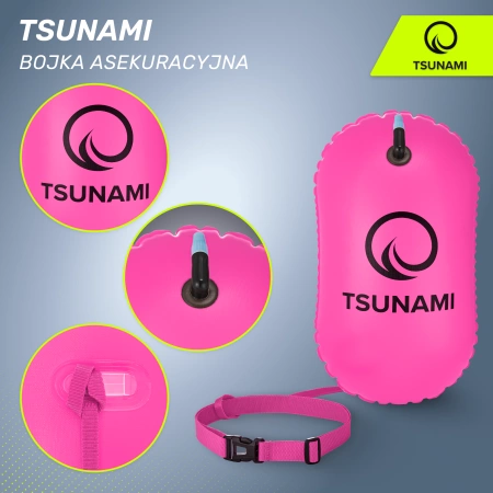 TSUNAMI felfújható biztonsági úszóbója, rózsaszín