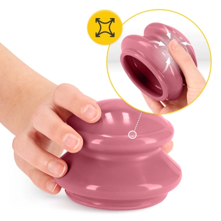 Gumiköpöly készlet, 4 db, rózsaszín