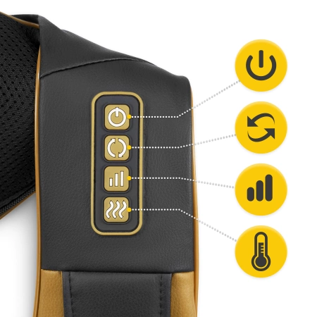 SHIATSU PRO+ nyak- és nyakmasszírozó, arany