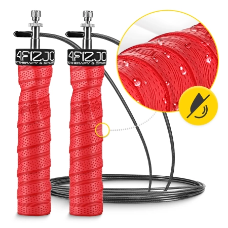 Súlyozott boksz ugrálókötél, 3 m, piros