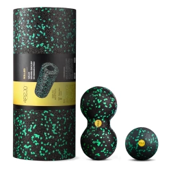 EPP masszázshenger és golyó készlet, 3 db, zöld