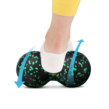 EPP masszázshenger és golyó készlet, 6 db, zöld