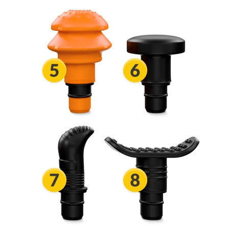 Masszázspisztoly-fej készlet, 8 db