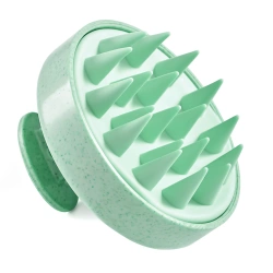 Fejbőrmasszírozó kefe, zöld