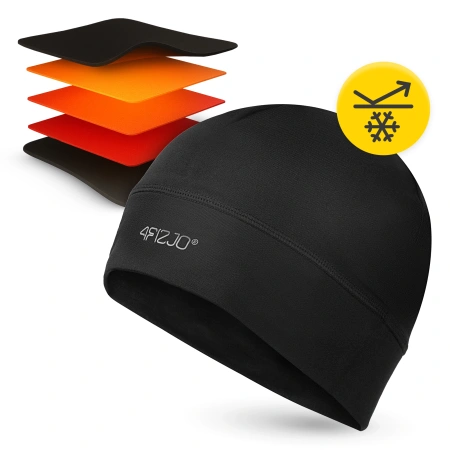 Unisex termikus sapka – rugalmas, fekete