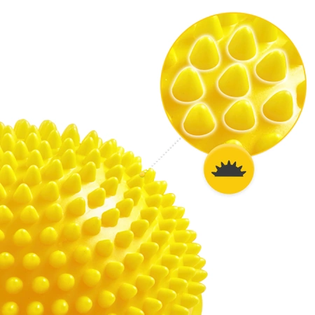 Szenzoros egyensúlyozó félgömb, 2 db, sárga