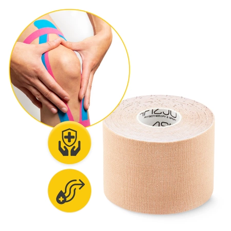Kineziológiai tapasz Kinesio Tape, 7,5 cm x 5 m