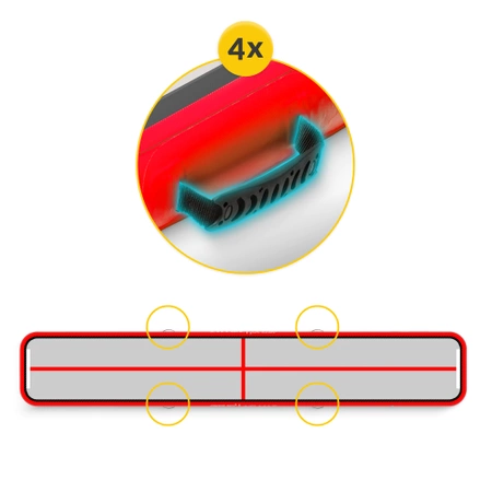 AIR MAT pumpával ellátott akrobatikai pálya, 6 x 1 x 0,15 m