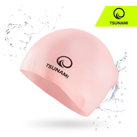 TSUNAMI unisex úszósapka, rózsaszín