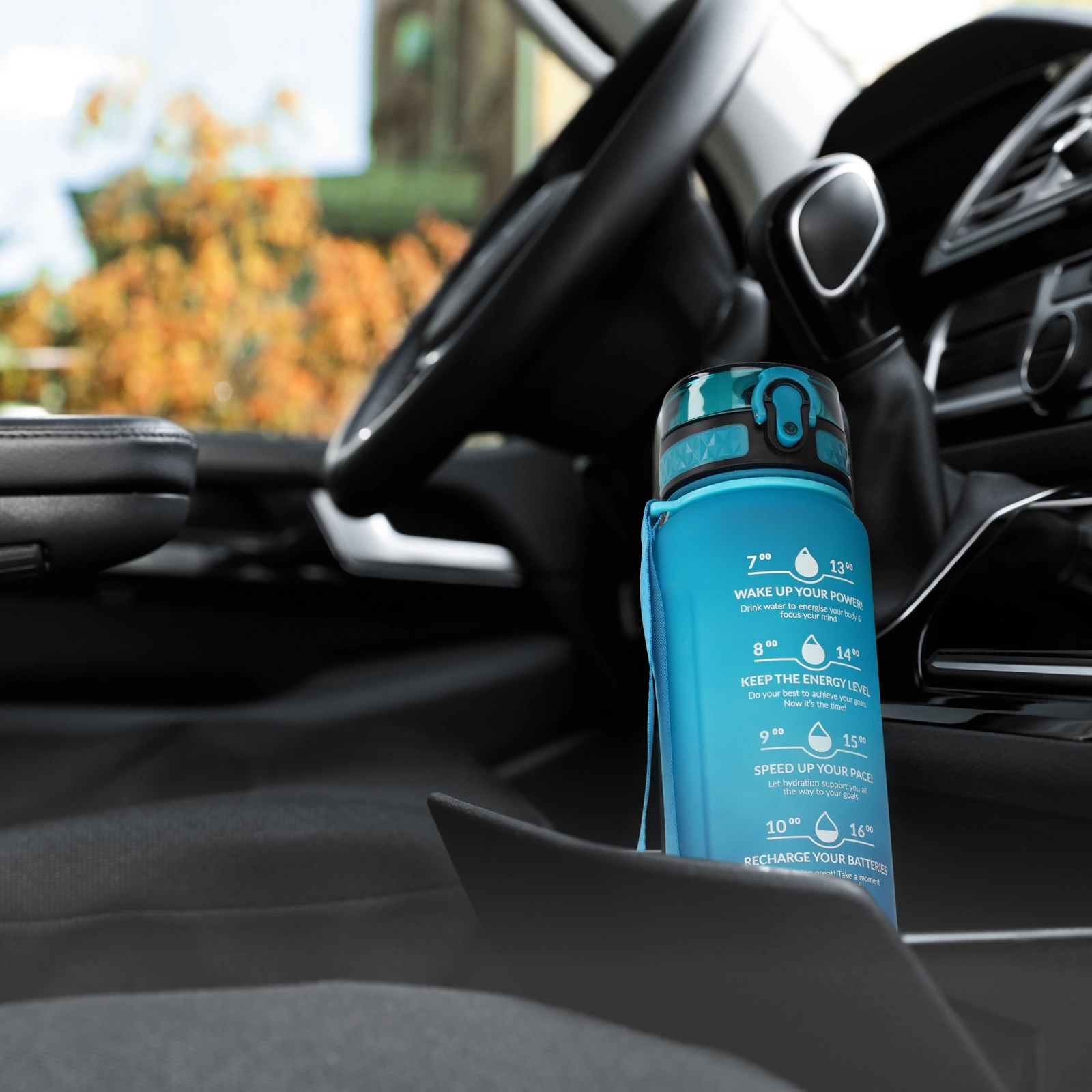 Butelka bidon na wodę zm miarką szczelny tritan