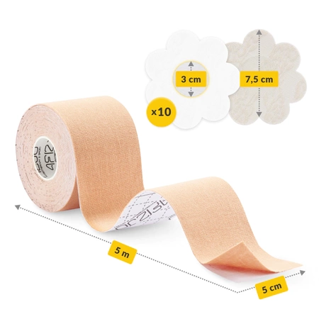 Mellemelő szalag, bézs