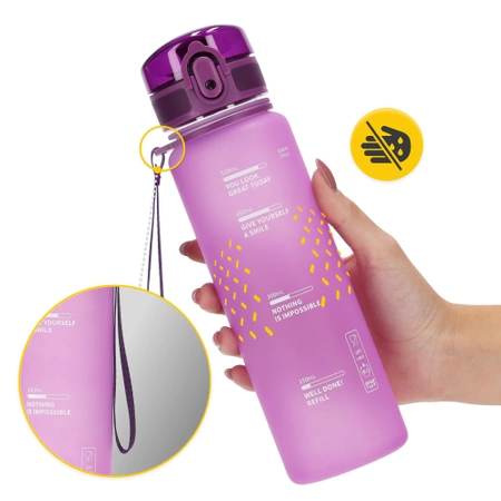 Sportkulacs, 650 ml, rózsaszín