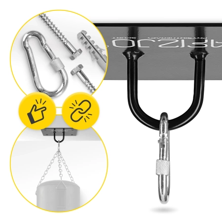 Bokszzsák mennyezeti rögzítőelem