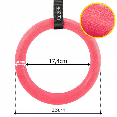 ABS tornagyűrű, rózsaszín