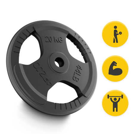 Öntöttvas súlytárcsa, 1 x 20 kg