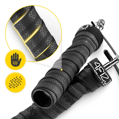 Súlyozott boksz ugrálókötél, 3 m, fekete