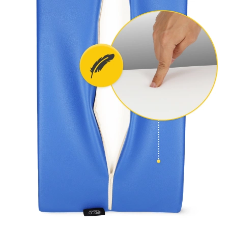 Formázott félhenger párna, kék