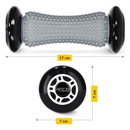 SPIKE ROLLER bordázott masszázshenger, szürke