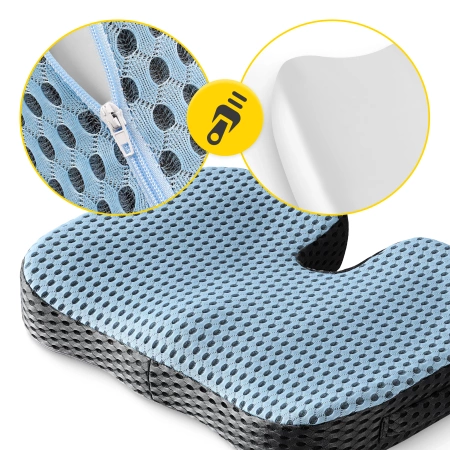 Ortopéd ülőpárna, kék