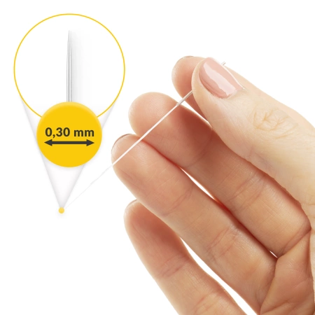 Vezetővel rendelkező akupunktúrás tűk, 100 db, 0,3 x 60 mm