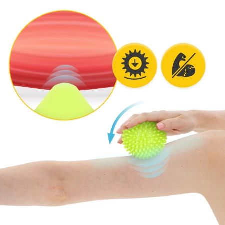 SPIKE+ tüskés masszázslabda, 9 cm