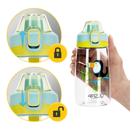 Gyermek kulacs, tukános minta, 550 ml