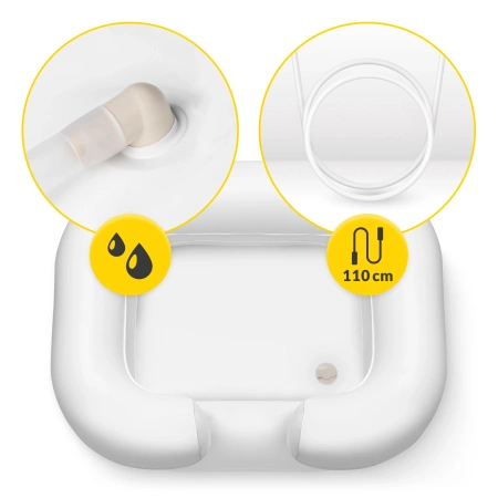 Felfújható ágyfürdő zuhanyzóval