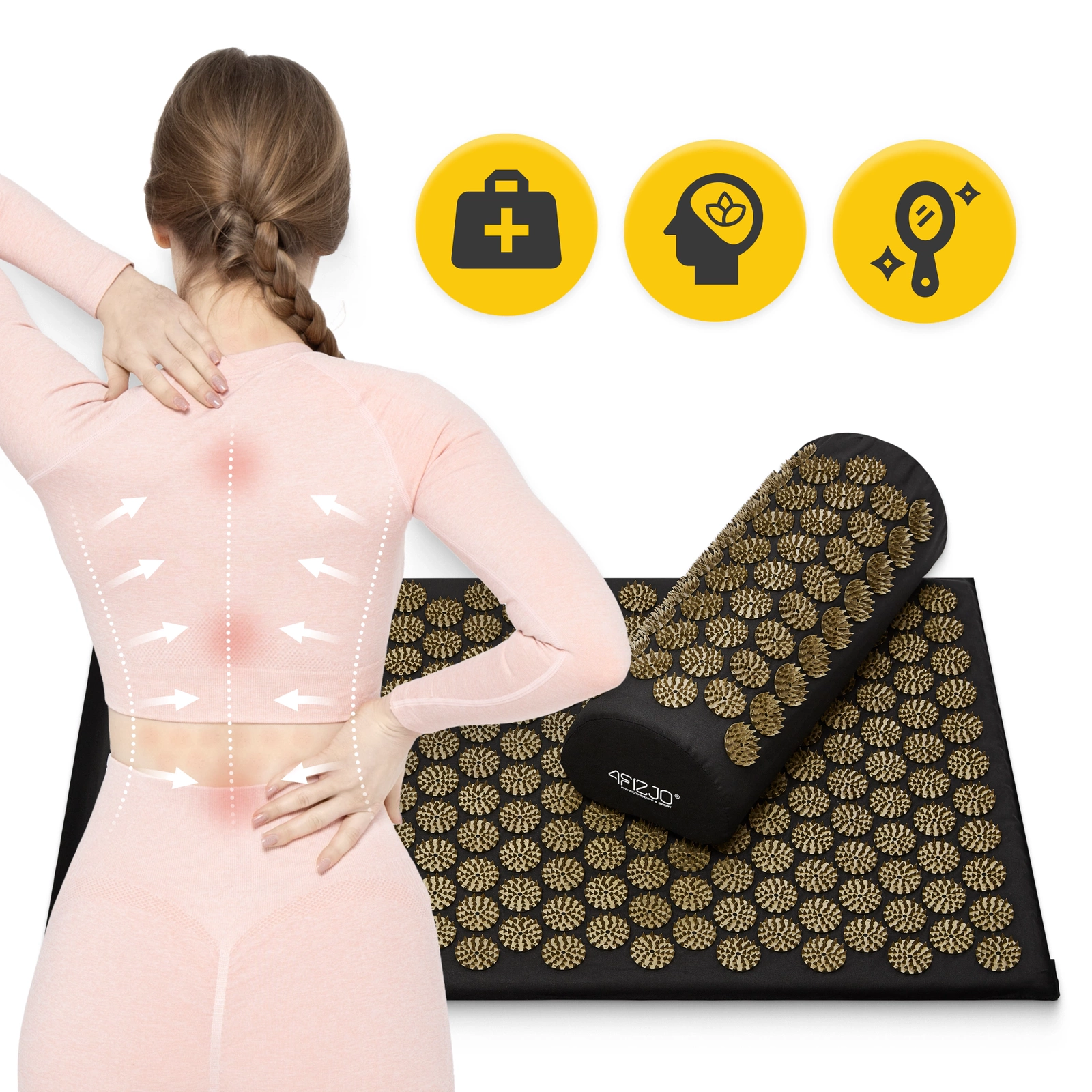 duża mata akupresura klasyczna masaz