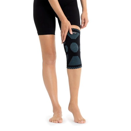 Rugalmas térdszorító, L, kék